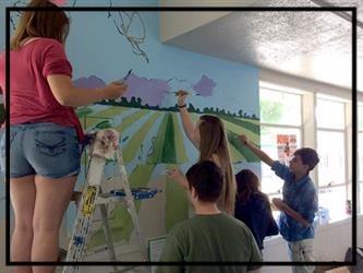 Dawn Painting Mural